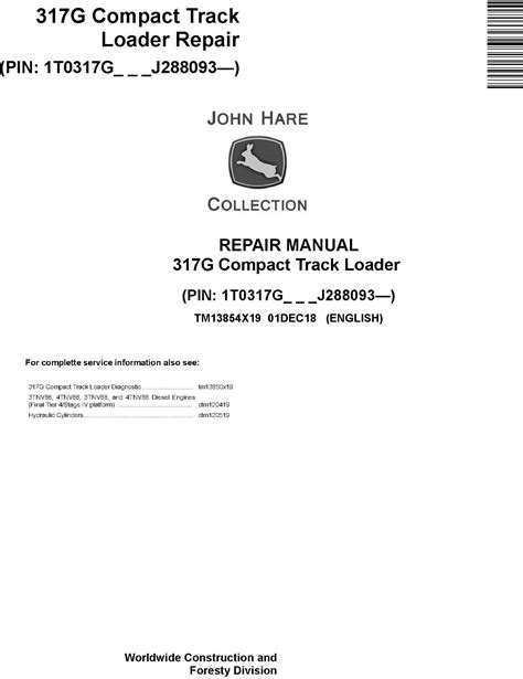 john deere 317 skid steer repair manual|john deere 317g service manual.